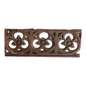 15th Century English Gothic Oak Chatsworth House Architectural Tracery Panel