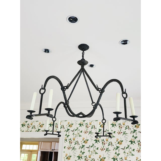 Gothic Dennis & Leen Gothic Iron Chandelier For Sale - Image 3 of 9