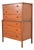 John Van Koert for Drexel Counterpoint Mid-Century Modern Sculpted Walnut Highboy Dresser, 1950s For Sale