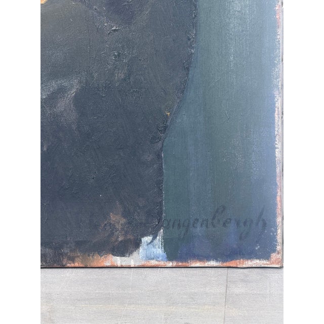 Dré Van Den Langenbergh, Portrait, Oil on Canvas For Sale - Image 6 of 8