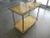 1970's Sleek Italian Chrome and Goatskin Bar Cart For Sale - Image 10 of 13