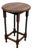 Antique English Wood Barley Twist Round Side Table For Sale