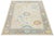 Contemporary Pastel Oushak Style Hand-Knotted Wool Rug – Soft Neutral & Blue For Sale - Image 9 of 12