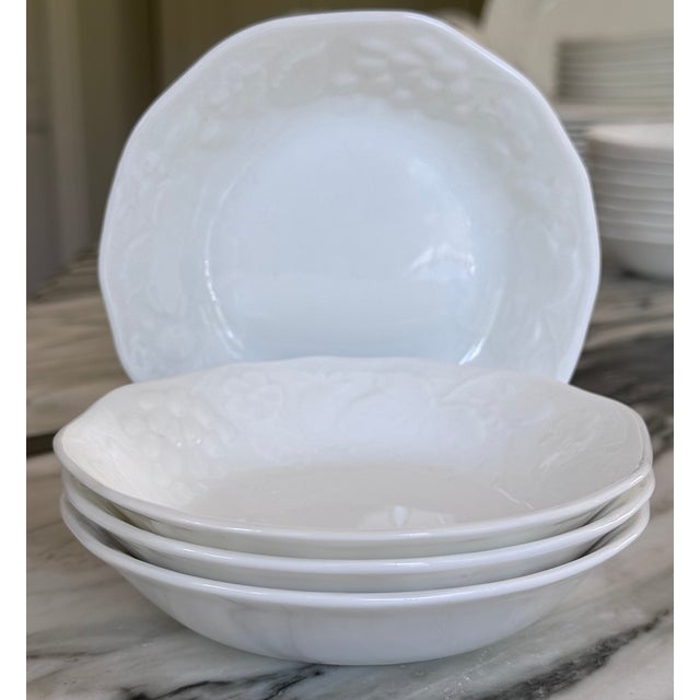 Contemporary Set of 4 Wedgwood Strawberry & Vine Soup Coupe Bowls - One of Three Sets For Sale - Image 3 of 12