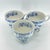 1960s Vintage Blue Onion Teacups (Blue Fjord, Blue Nordic Patterns From Wood & Sons, Meakin) English Blue and White - Set of Four: For Sale - Image 5 of 14