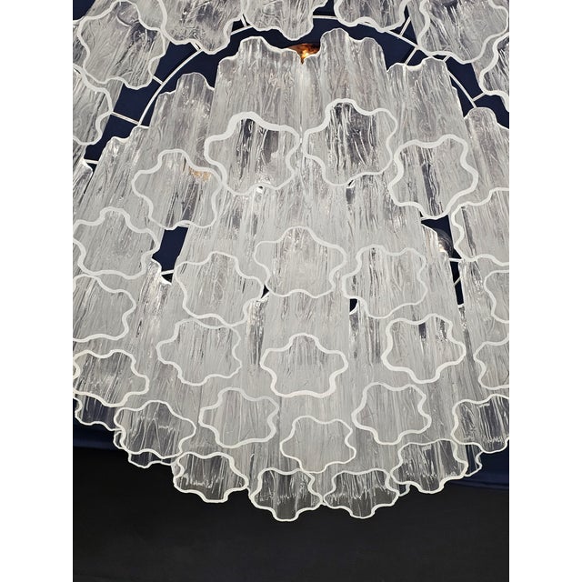 Vintage Murano Glass Chandelier in the style of Barovier, Italy, 1980s For Sale - Image 11 of 12