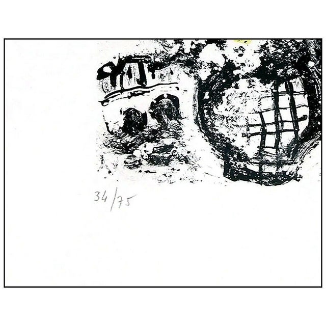 Marc Chagall 1950s Menu Pour Une Reception Sur le Bateau-Mouche, Marc Chagall For Sale - Image 4 of 5