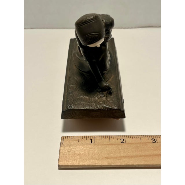 Bronze Rare 1900's Bronze Presse Papier by Austrian Sculptor Anton Endstorfer 1880-1960 For Sale - Image 8 of 9