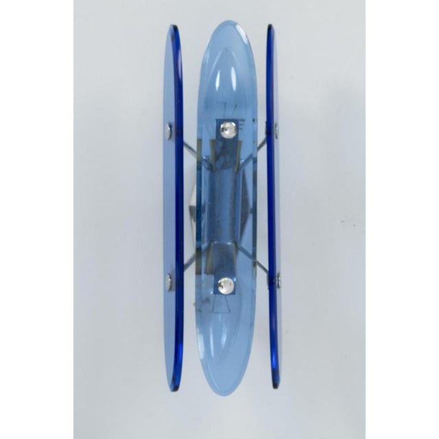 Blue Italian Sconce in Glass For Sale - Image 8 of 8