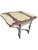 Vintage Art Deco Porcelain Enamel Drop Leaf Kitchen Table With Drawer For Sale - Image 4 of 9