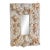 Elegant and Charming Seashell Mirror 11" X 15.5" For Sale