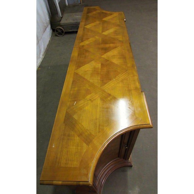 Wood Vintage Traditional 80 In. Burled Wood Sideboard For Sale - Image 7 of 10