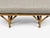 Wood Ficks Reed, Three Seater Sofa, Bamboo, Cane, Beige Tweed, Usa, 1950s For Sale - Image 7 of 15