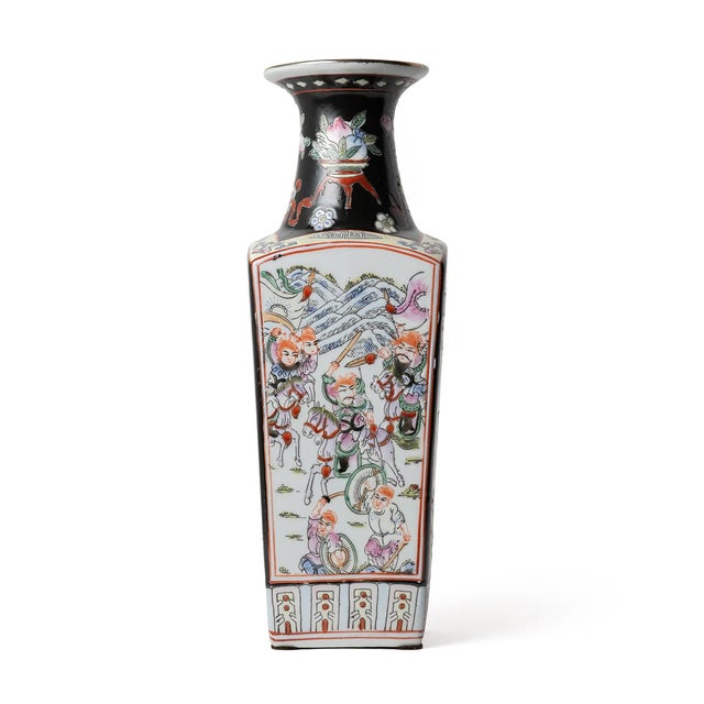 Hand-Painted Antique Chinese Vase For Sale - Image 4 of 7