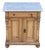 Pine Two Door Marble Top Dresser Base For Sale