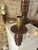 Brutalist chandelier by Charles Dudouyt, from the reconstruction period, featuring 4 star-shaped lights, rewired, and with...