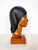 Vintage Carved Wood Bust Made in Bolivia For Sale - Image 4 of 12