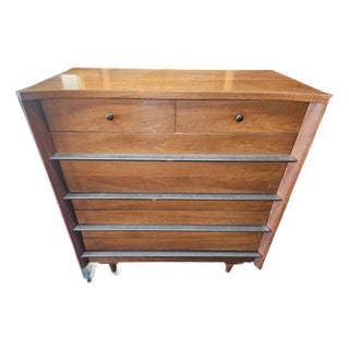 Mid 20th Century American of Martinsville Highboy Dresser For Sale