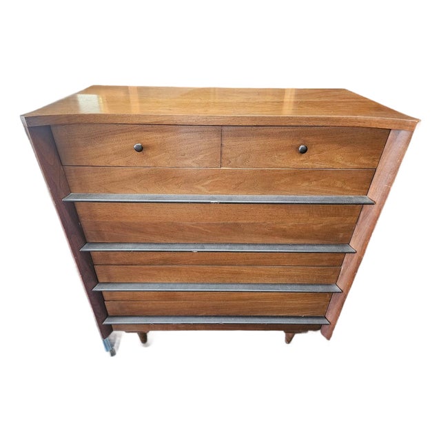 Mid 20th Century American of Martinsville Highboy Dresser For Sale