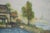 Green Manuel Robbe (1872-1936) "River Landscape" Aquatint, Color Print, Signed For Sale - Image 8 of 12