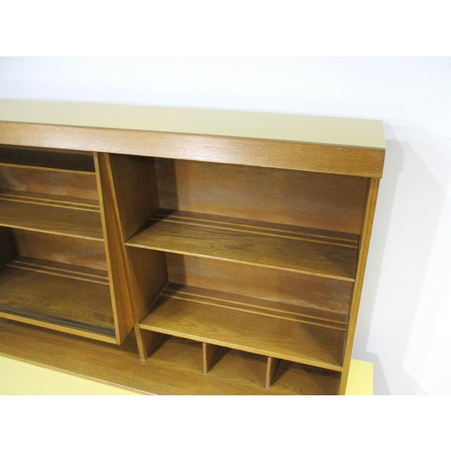Jack Van Der Molen Mid Century 2 Pc. Sideboard Bookcase Credenza For Sale - Image 10 of 13