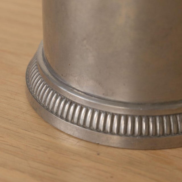 1940s French Pewter Canister For Sale - Image 10 of 10