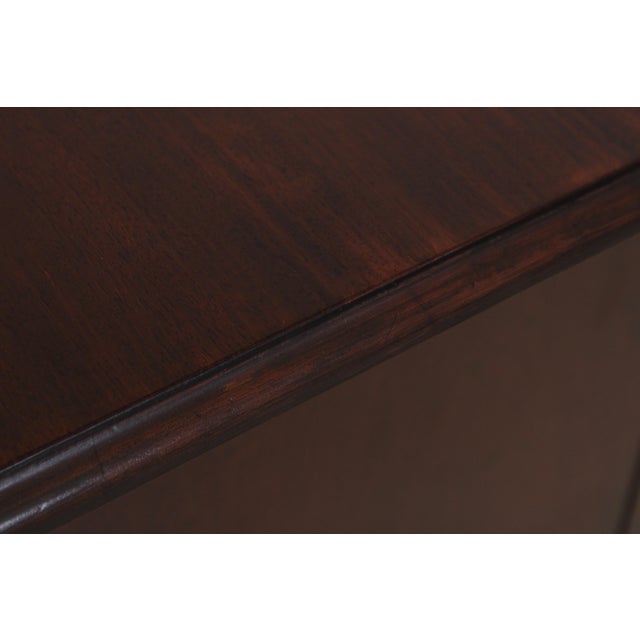 Colonial Edison Institute Henry Ford Chippendale Mahogany Lowboy For Sale - Image 9 of 14