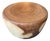 Andrianna Shamaris Drum Shape Suar Wood Coffee Table For Sale