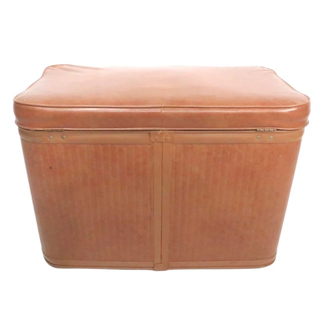 Mid-Century Modern Genuine Pearl-Wick Mid Century Hamper C 1950/60's For Sale - Image 3 of 13