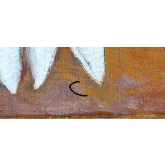 Marea Ofranda by Gabriela Patulea Dragut, Romanian (1935–2007) Date: 1982 Oil on Canvas, signed and titled verso Size: 58...