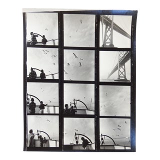 Vintage California Fine Art Photograph Contact Sheet San Francisco Bay For Sale