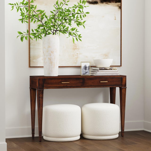 With gorgeous square tapered legs and gold detailing, this mid-century style design has an added modern flair with its...