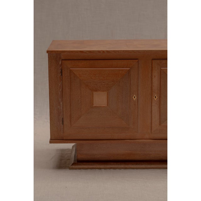 Mid-Century Modern French Oak Sideboard, 1950s For Sale - Image 15 of 18