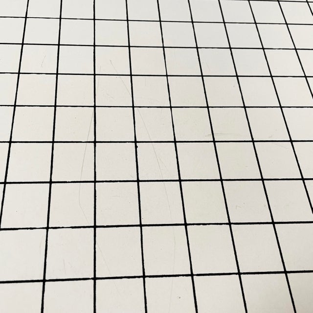 Italian Modern Quaderna Stools in White Laminate attributed to Design Superstudio for Zanotta, 1970s, Set of 4 For Sale - Image 10 of 18