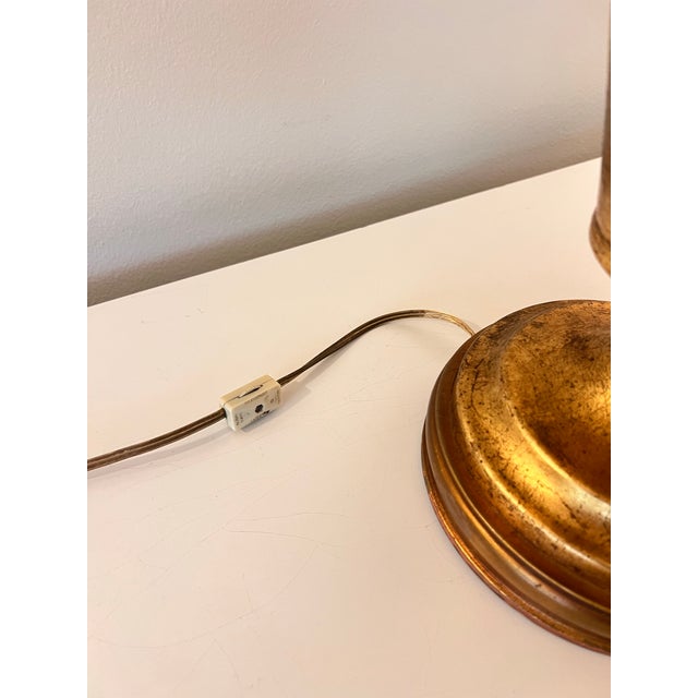 Mid 20th Century Marbro Gilt Tole Accent Lamp For Sale - Image 10 of 11