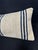 Turkish Hemp Pillow Cushion Natural Beige Blue Cushion Cover 14"x45" For Sale - Image 4 of 4