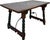 Wood 18th Century Spanish Baroque Trestle Table in Solid Walnut & Iron For Sale - Image 7 of 7