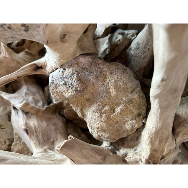 Andrianna Shamaris Monumental Teak and Rock Coffee Table, Screen or Headboard For Sale - Image 18 of 18