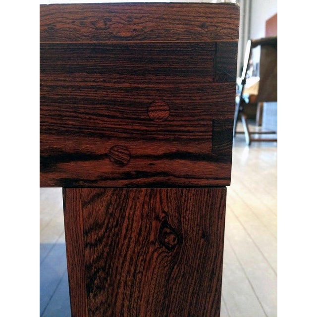 Mid 20th Century Two Rosewood Nesting Tables, Don Shoemaker For Sale - Image 11 of 11