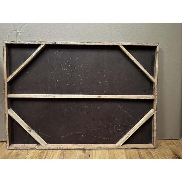 Brown Geometric Abstract Painting For Sale - Image 8 of 8