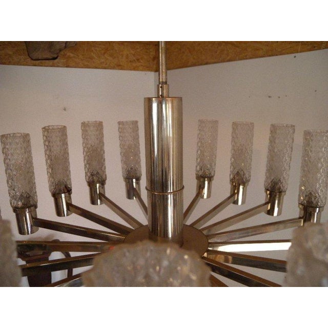 Mid-Century Chrome 20-Arm Sputnik Chandelier, 1960s-1970s For Sale - Image 17 of 18