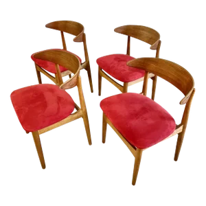 Danish Modern Curved Dining Chairs