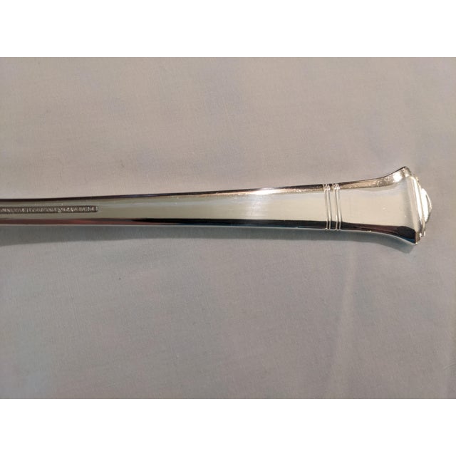 Metal Sterling Silver Tiffany "Windham" Serving Cold Meat Fork, No Monograms For Sale - Image 7 of 11