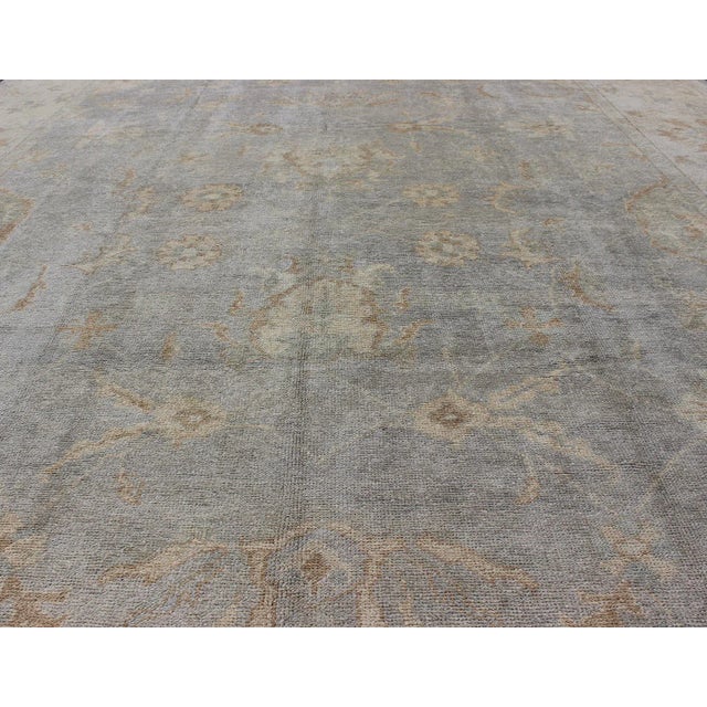 1990s Large Turkish Oushak Rug by Keivan Woven Arts 10'10 X 15'5 For Sale - Image 5 of 10