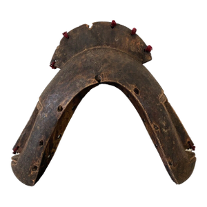 Vintage African Marka Janus-Faced Wooden Mask Mali African 15.5" H