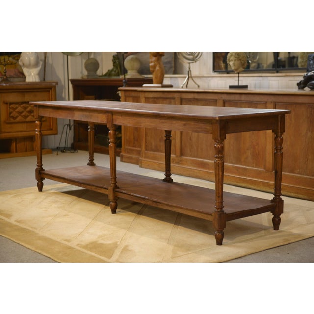 Oak Drapers Table, 1920s For Sale - Image 10 of 10