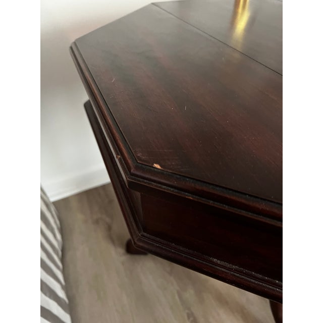 Wood Henkel Harris 5400 29 Jefferson Writing Table in Solid Mahogany For Sale - Image 7 of 9