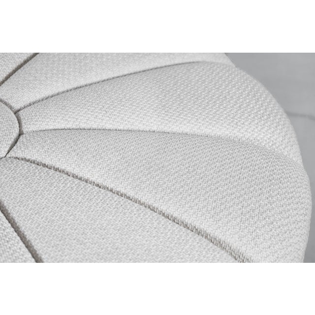 Mid-Century Modern Round Sunburst Ottoman, 1960s For Sale - Image 9 of 13