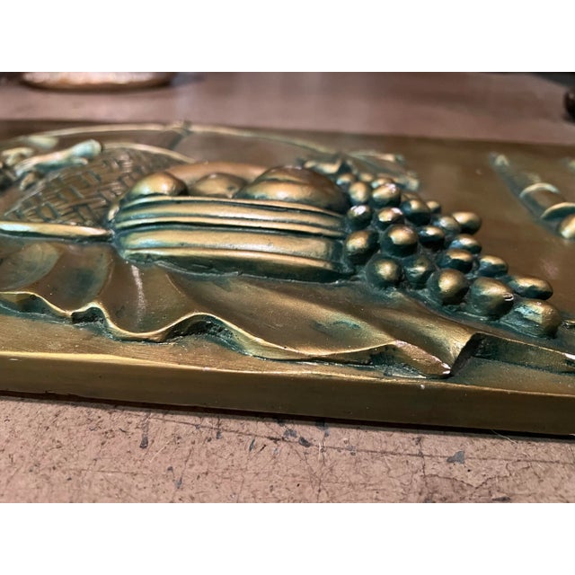 Mid 20th Century Gold Still Life Wall Art Sculpture For Sale - Image 4 of 6