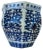 1990s Blue and White Cachepot Jardienere Plant Holder Chinoiserie Porcelain Ceramic Chinese Asian For Sale - Image 4 of 12